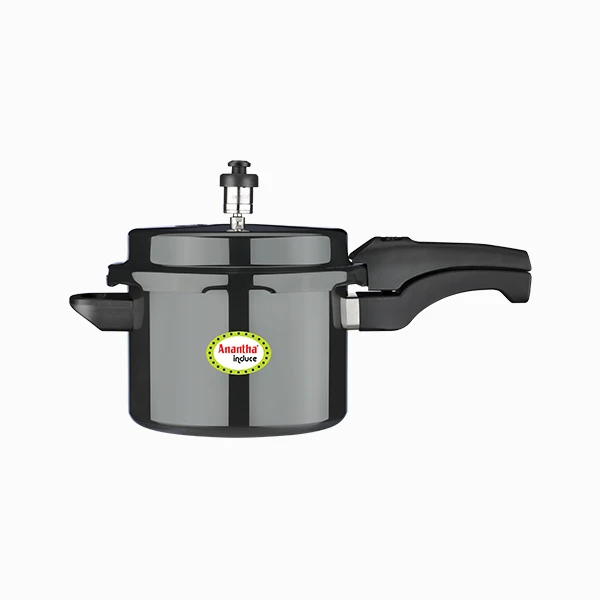 Anantha Graphite Induce - Induction Base Hard Anodized Pressure Cookers (3 L) Anantha Graphite Induce - Induction Base Hard Anodized Pressure Cookers (3 L)