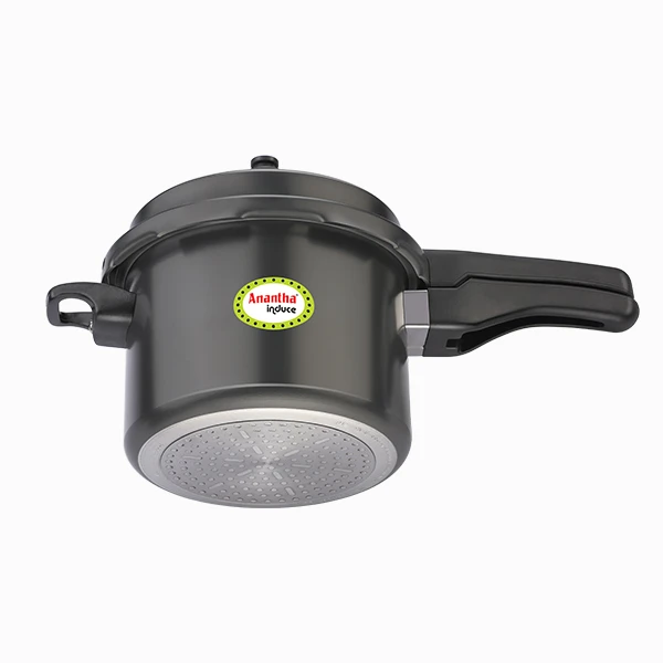 Anantha Graphite Induce - Induction Base Hard Anodized Pressure Cookers (3 L) Anantha Graphite Induce - Induction Base Hard Anodized Pressure Cookers (3 L)