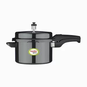 Anantha Graphite Induce - Induction Base Hard Anodized Pressure Cookers (5.5 L) Anantha Graphite Induce - Induction Base Hard Anodized Pressure Cookers (5.5 L)