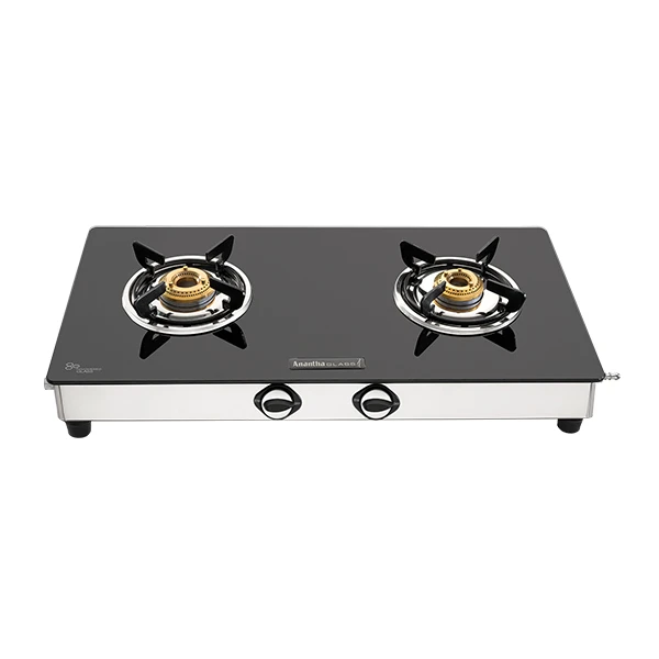 Anantha Glass Nano - Glass Top LPG Stoves (2 Burners) Anantha Glass Nano - Glass Top LPG Stoves (2 Burners)