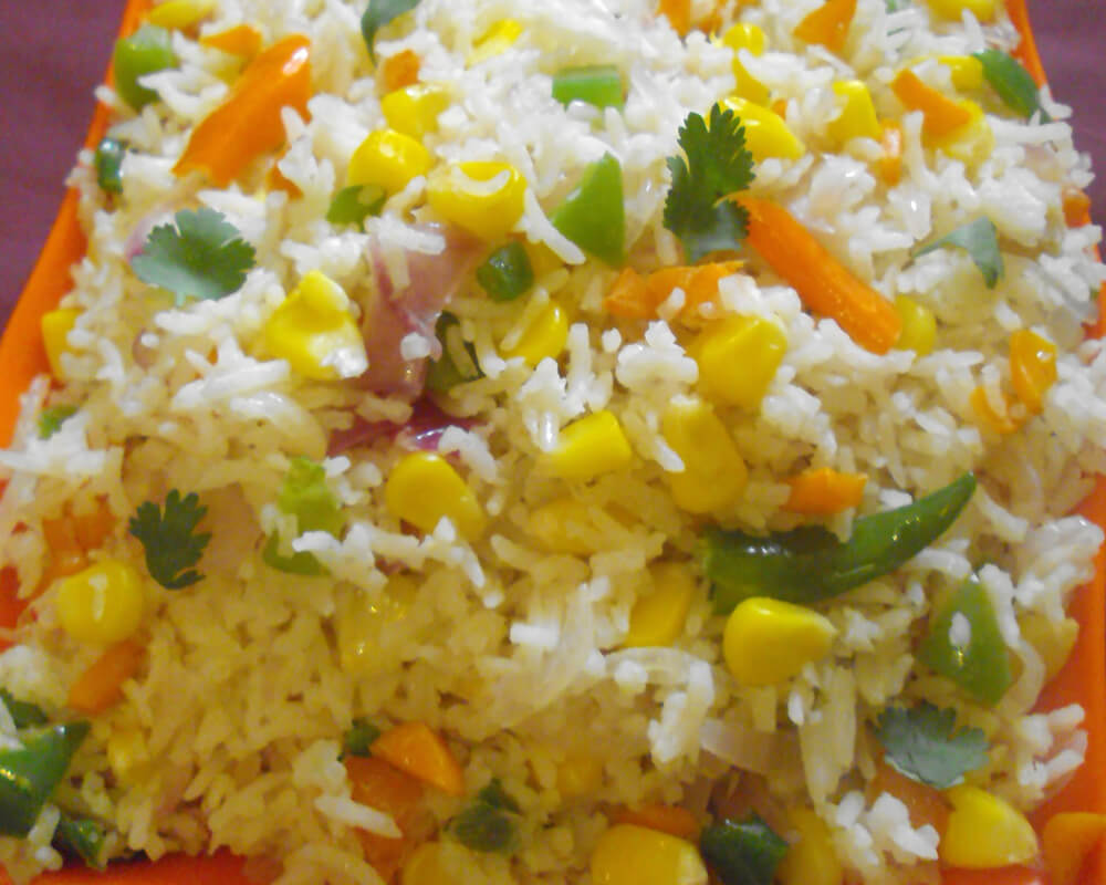 Corn Pulav Recipe